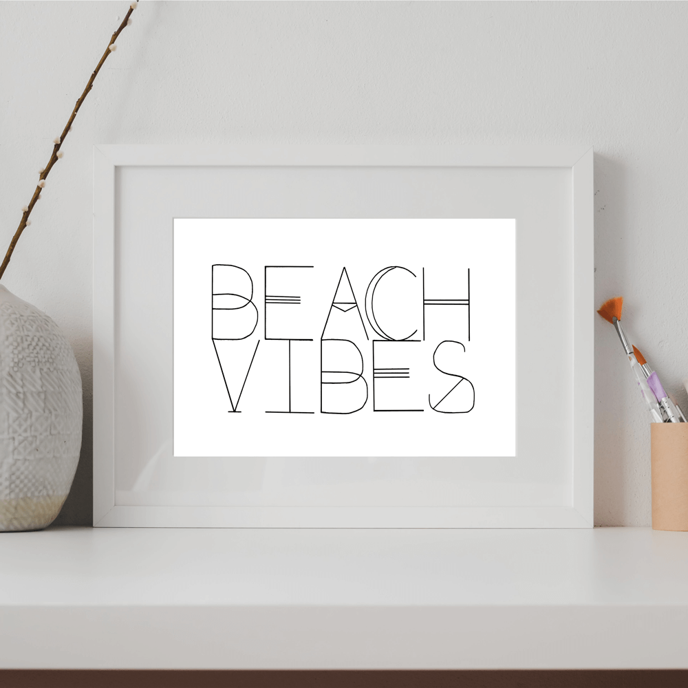 Beach Vibes print
