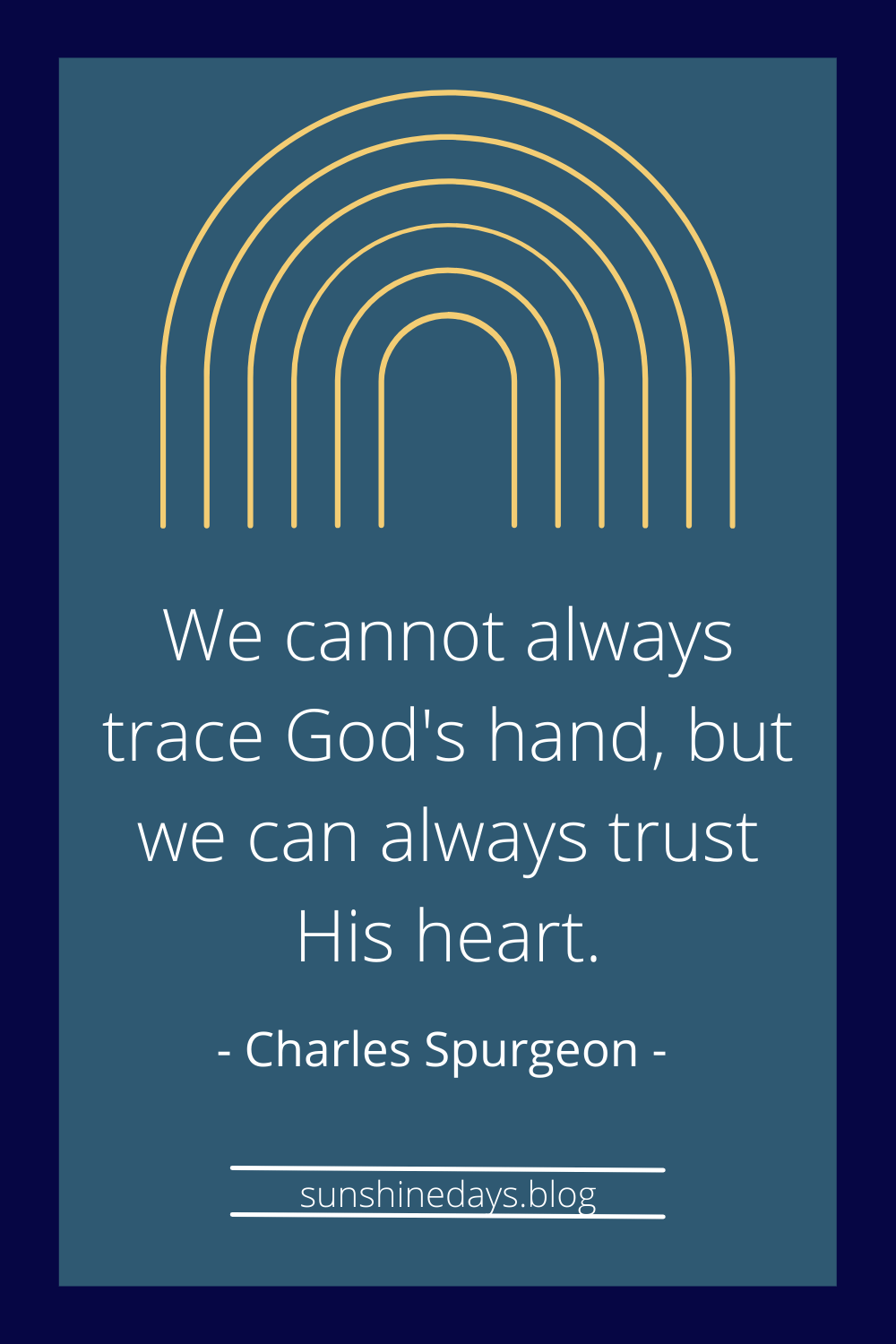 spurgeon quote about trusting God